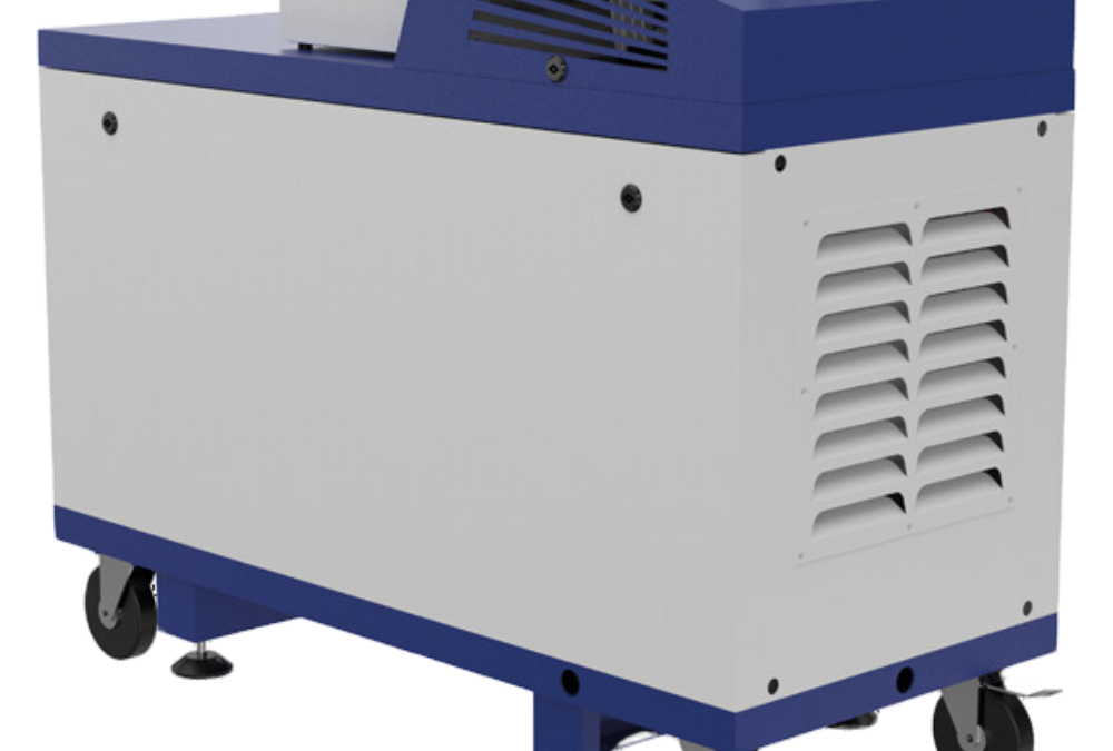 VADS 250+ screw vacuum pump with oil-free operation, integrated frequency inverter, and high-efficiency performance for industrial applications.