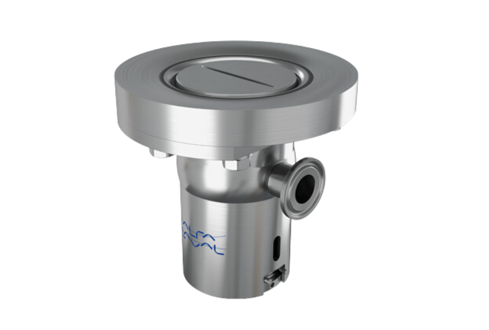 Alfa Laval PlusClean UltraPure cleaning nozzle for tank cleaning.