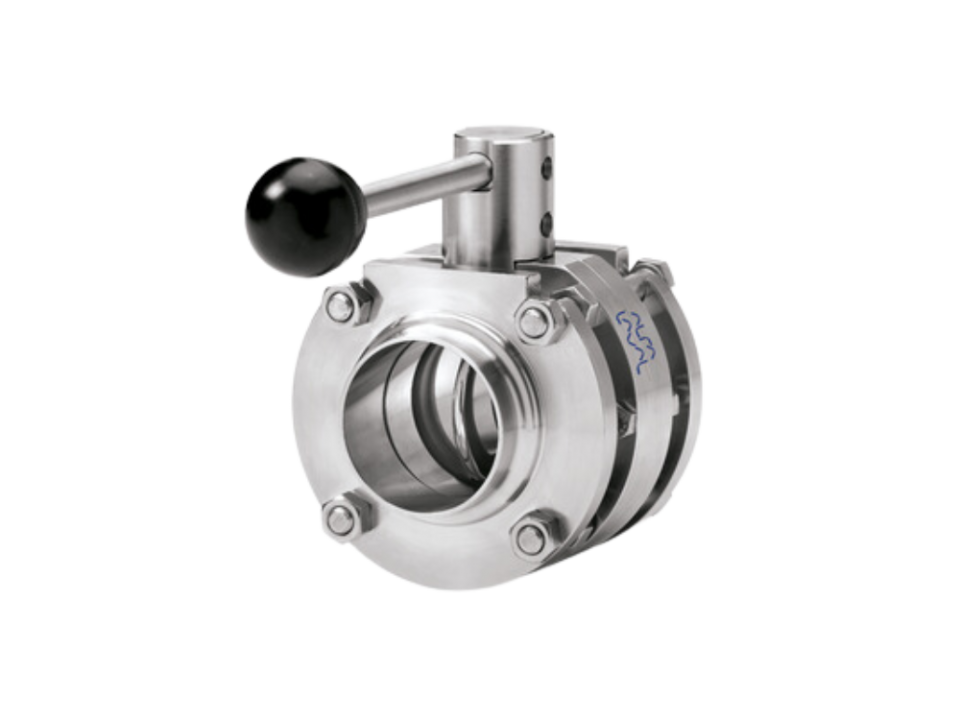 LKB-F butterfly valve for hygienic fluid control and easy maintenance.