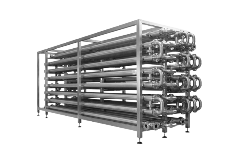 Efficient Alfa Laval tube and tube heat exchanger for sludge heating and cooling applications