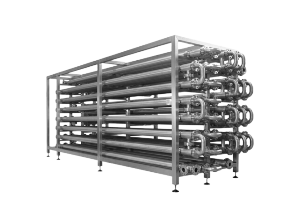 Efficient Alfa Laval tube and tube heat exchanger for sludge heating and cooling applications