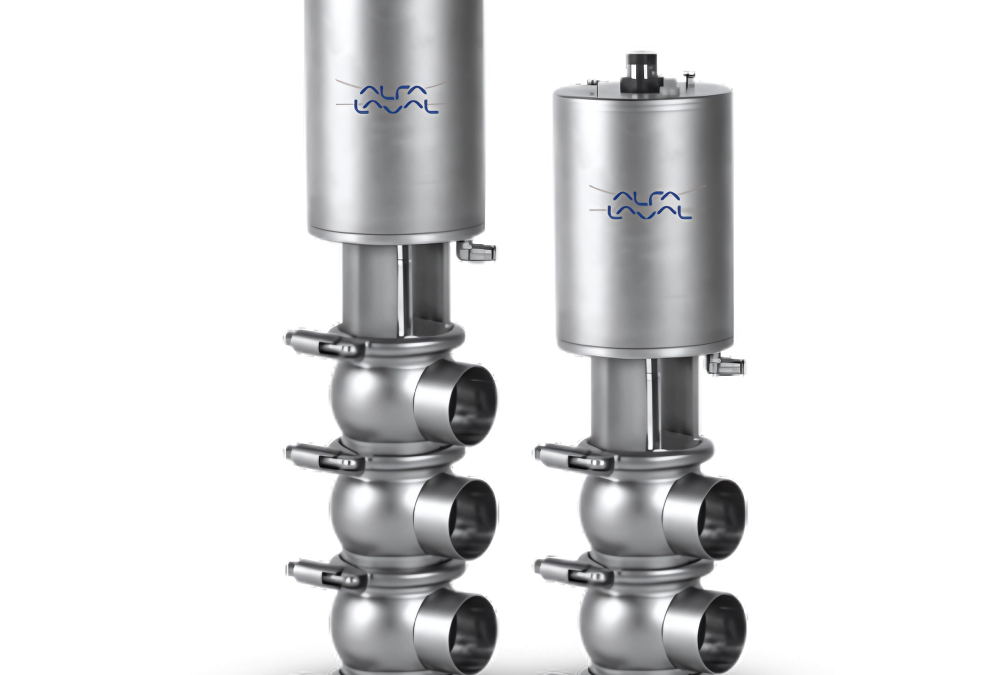 Unique SSV Reverse Acting Valve by Alfa Laval, designed to handle reverse flow and prevent pressure shocks in industrial applications.