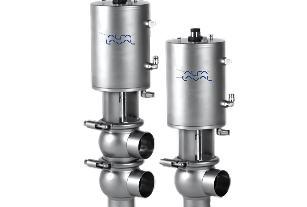 Unique SSV Two Step Valve by Alfa Laval, designed for precise dosing, two-stage filling, and simultaneous draining applications.