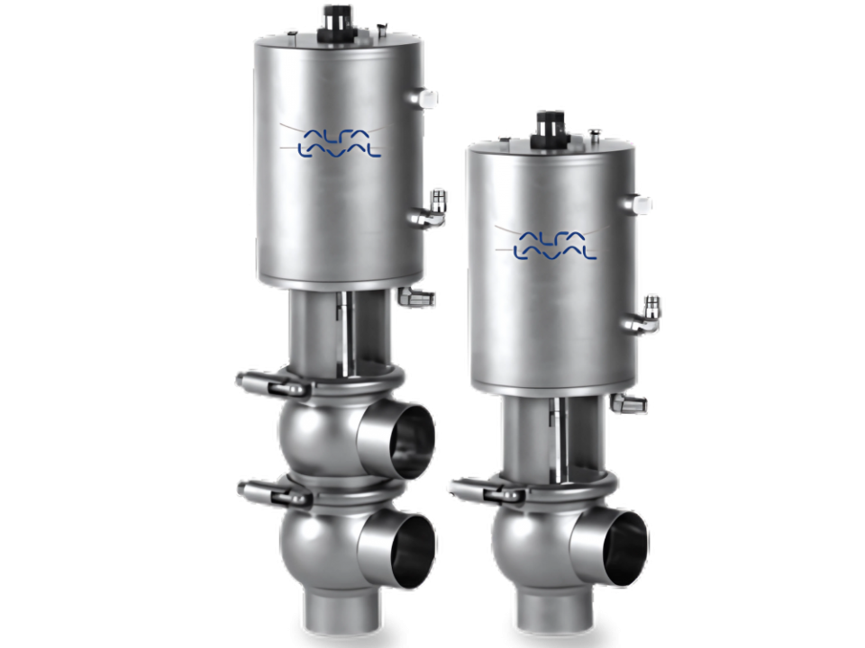 Unique SSV Two Step Valve by Alfa Laval, designed for precise dosing, two-stage filling, and simultaneous draining applications.