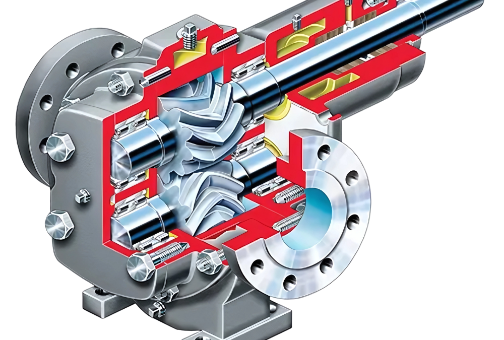 Flowserve GR Series Gear Pump image showcasing innovative design for positive displacement pumping.