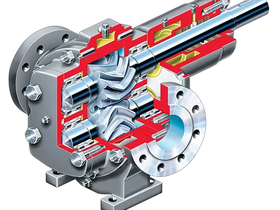 Flowserve GR Series Gear Pump image showcasing innovative design for positive displacement pumping.